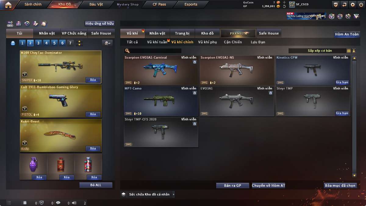 shop acc cf uy tin gia re